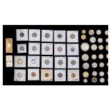 Coins and Clad Gold Bar Collection