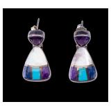 Signed Native American Earrings