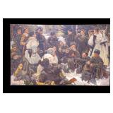 Oversized WW2 Soldier, Oil on Canvas