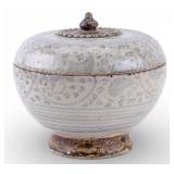 Antique Thai Sawankholak Ware Covered Jar