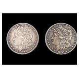 1897-S & 1902-O Morgan Silver Dollars