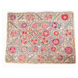 Antique Hand Made Crewelwork Uzbek Tapestry