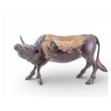 Chinese Bronze Bull Sculpture