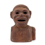 Black Americana Coin Bank Bust