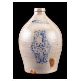 Stenciled Pennsylvania Stoneware Jug