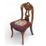 Antique Queen Anne-style Mahogany Side Chair