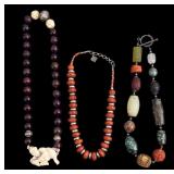 Jade, Natural Material, and Stone Bead Necklaces