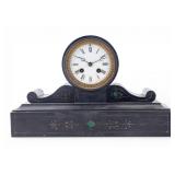 Antique 19th C Slate Mantle Clock