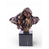 G. W. Lundeen (Am. 1948-) Lovers Bronze Statuette