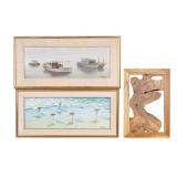 Signed Nautical Themed Watercolors and Wall Art