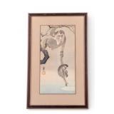 Japanese Ukiyo-e Woodblock After Koson