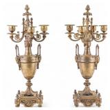 Louis XVI Revival Bronze Amphorae Candelabras