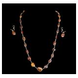 Vintage Amber Jewelry Set