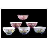 6 Chinese Porcelain Bowls