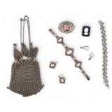 Victorian 800 Silver Cameo Jewelry and More