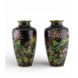 Pair of Cloisonne Vases