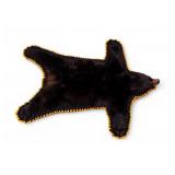 Black Bear Cub Skin Rug