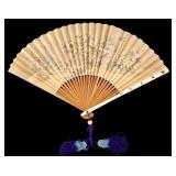 Asian Hand-Painted Folding Fan