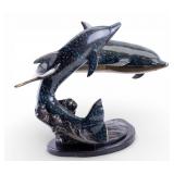 Bronze Dolphin Sculpture