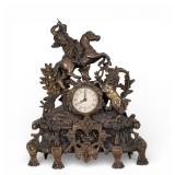 Bronze Figural Mantle Clock