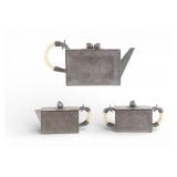 19C Chinese Pewter Tea Set