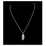 Crystal Pillsbury Doughboy Necklace
