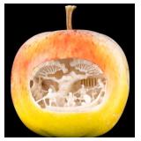 Japanese Carved Okimono Apple