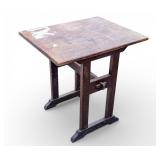 Oak Arts & Crafts Trestle Table