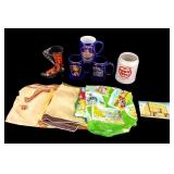 Souvenir Mugs & Vessels, Scarves