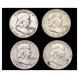 1950-1954 United States Franklin Half Dollars