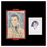 Vintage Framed Elvis Poster, Elvis Art