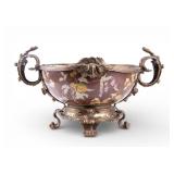 MC Castilian Porcelain & Brass Centerpiece