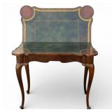 French Leather-Top Card / Game Table