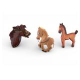 Vintage Carved Novelty Horse Pins