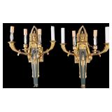 Pair of French Empire Egyptian Revival Sconces