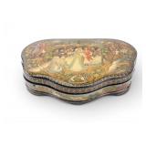 Russian Palekh Lacquered Keepsake Box