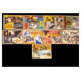 Nine Movie Posters/Lobby Cards 1950-70s
