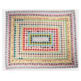 Vintage Diamond Pattern Patchwork Quilt