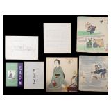 Japanese Watercolor Paintings on Board