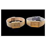 Two Gold-Tone Quartz Wristwatches