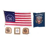 19th C Centennial Pull Down 13-Star Flag