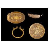 Chinese Gold Tone Jewelry and Accessories