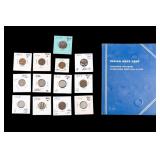 Indian Head Cent Partial Collection, 13 Coins