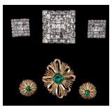 Weiss and Trifari Vintage Jewelry Sets