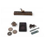 Chinese Censers, Coins, Ink Stone, Figure, More