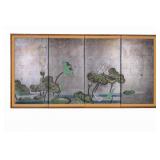 Japanese 4-Panel Folding Screen