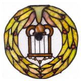 Antique Stained Glass Wreath Shape