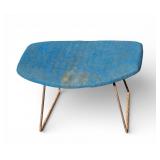 Knoll Blue Footstool
