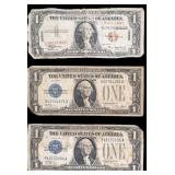 Vintage U.S. & Hawaii Dollar Bills