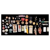 Vintage Pins, Medals, Ephemera